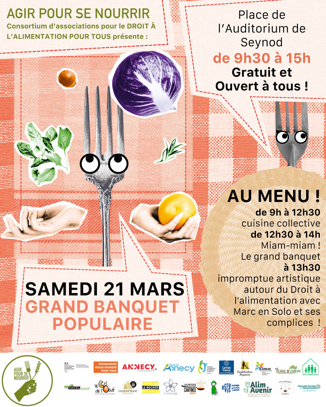 Grand banquet populaire – Samedi 21 mars