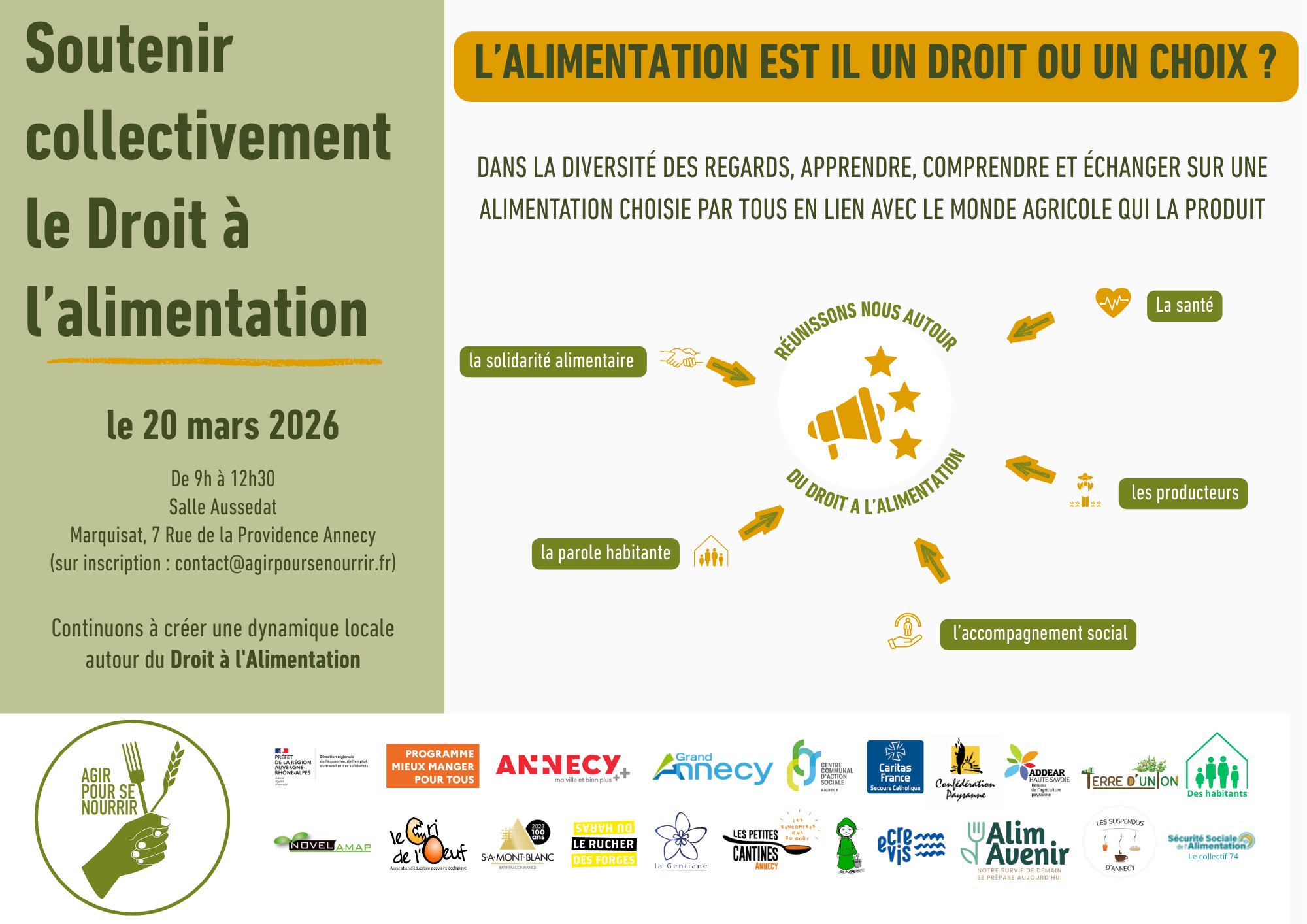 Atelier d&rsquo;échange autour du droit à l&rsquo;alimentation